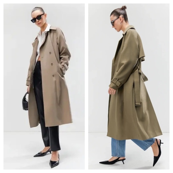 OAK + FORT Jackets & Blazers - Oak + Fort oversized trench coat size M